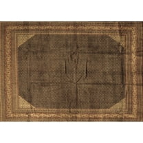 Ahgly Company Indoor Rectangle Persian Brown Traditional Area Rugs, 5' x 7'