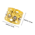 thumbnail image 2 of unbranded 50Ud Anillos Dorados Para El Cabello Accesorios De Para Dreadlocks Y Extensiones, 2 of 6