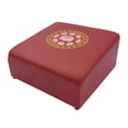 thumbnail image 2 of Cojín de meditación tipo puf tatami antideslizante, elegante cojín de suelo de madera de cuero sintético, asiento de meditación para adultos, sala de Estilo C, 2 of 8