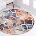 thumbnail image 3 of Rugs.com Gossamer Collection Rug – 3 Ft Round Brick Red Medium Rug Perfect For Kitchens, Dining Rooms, 3 of 7