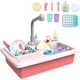thumbnail image 1 of Juego de juegos para niños, fregadero de cocina con grifo simulado y accesorios de cocina incluidos, rojo, 1 of 7