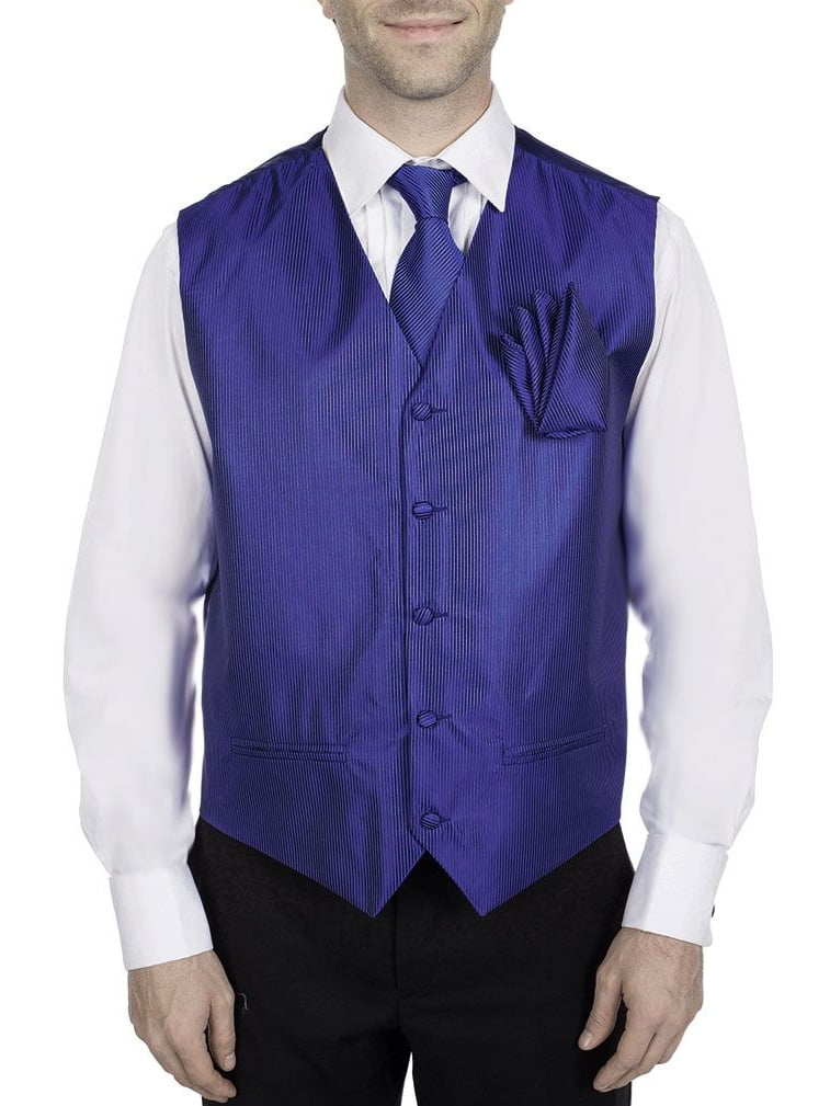 Royal Blue Tie and Vest