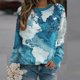 thumbnail image 2 of Sudadera de manga larga con estampado de mujer Blusa informal Tops Pompotops  gfhjh9614, 2 of 5