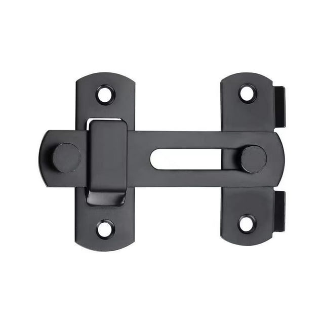 Pestillos de puerta con pestillo abatible, pestillo de bloqueo de puerta de seguridad para cerca de madera de granero, puertas corredizas francesas, herrajes para puertas de acero inoxidable