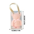 thumbnail image 2 of Harlier Bear Shape Bath Towel, Soft Coral Fleece Hand Towels, Bear Towel with Exquisite Bags for Wedding Graduation Valentine's Day Baby Shower Birthday Souvenir Supplies (Pink), 2 of 8