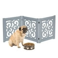 thumbnail image 2 of Home District Decorative Wooden Freestanding Pet Gate, Expands to 47" Wide, 2 of 8