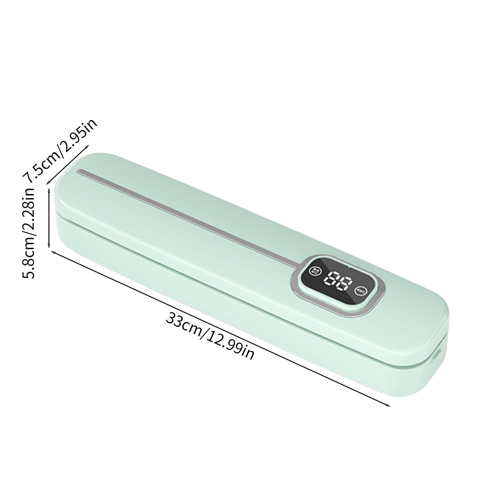 Taotanxi Vacuum Sealer Machine, Ultra Compact & Fully Automatic With Built-In Cutter, 85Kpa High-Performance Food Vacuum Sealer, Dry & Moist Modes, 12-Inch Enhanced Seal Strip,Green