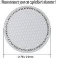thumbnail image 2 of 2PCS Car Cup Coaster Universal Vehicle Bling Travel Auto Cup Holder Bling Car Accessories 2.75 inch,Rhinestone Anti Slip Insert Coaster for Most Car Interior(Pink), 2 of 7