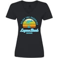 thumbnail image 3 of Inktastic Summer Enjoy the Sunshine Laguna Beach California in Blue Women's V-Neck T-Shirt, 3 of 5