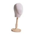thumbnail image 4 of Gazechimp Mannequin Head Versatile Wooden Stand Display Head for Headdress Cap beige middle, 4 of 8