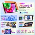thumbnail image 2 of FITIFUN 10.1 inch Android 16 Tablets,8GB RAM 32GB ROM 1TB Expand,Five-Core,HD Display,Gemini AI-Orange, 2 of 9