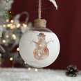 thumbnail image 3 of KG Navidad venta al por mayor Boules De Noel 8 cm transparente blanco vidrio colgante adornos para árboles De Navidad decoración navideña bolas De cristal, 3 of 4
