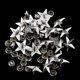 thumbnail image 2 of 40 piezas de alfileres de botón de estrella de metal, puntas de para decoración de monedero con correa de material cuero Hugo Star Alloy Rivet Stud, 2 of 10