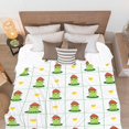 thumbnail image 5 of Frogs Blanket Super Soft Flannel Blankets for Bed Sofa Living Room Bed Throw for Boy Girls Kids Children Multicolor 50\u201dx60 for Teens, 5 of 5