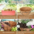 thumbnail image 5 of 3 Pack 20 Inch Hanging Basket Coco Liners Replacement, 100% Natural Round Coconut Coco Fiber Planter Basket Liners for Hanging Basket Flowers/Vegetables, 5 of 7