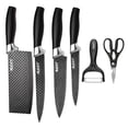 thumbnail image 5 of 6 Piece Kitchen Knife Set, Anti Rust Coating Stainless Steel Chef Knife Set, Knives Set For Kitchen With Scissors And Elegant Gift Box, 5 of 6