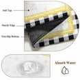 thumbnail image 6 of Large Area Rugs for Living Room Bedroom, Sunflower 6'x9' Rug Washable Carpet Runner Indoor Outdoor, Yellow Flowers Black White Plaid Farmhouse Botanical Non Slip Floor Mats Rug for Kitchen, Playroom, 6 of 8