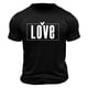 thumbnail image 5 of Tops para hombre, blusas y camisas de cuello redondo y manga corta para hombre. Camiseta/camisa informal de cuello redondo y manga corta con estampado de corazones para hombre. Tops de poliéster para, 5 of 5