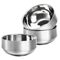 Bexikou 3 Pack Stainless Steel Bowls,Double Walled Insulated Soup Bowls, Unbreakable Snack Bowl for Rice, Cereal, Ice Cream, Hot Cold Foods, Dishwasher Safe