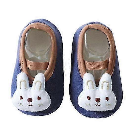 1 Pair Sock Shoes Cozy Lovely Soft Non-slip Adorable Keep Warm Plush Toddler Cartoon Bunny Socks Indoor