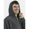 thumbnail image 2 of No Boundaries Zip Hoodie with Long Sleeves, Men's & Big Men's, 2 of 5
