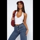 thumbnail image 4 of Top Corto Sin Mangas con Cuello Halter y Escote en V Profundo para Mujer, Ajustado, Sin Espalda y para Salir de Verano. M, 4 of 10