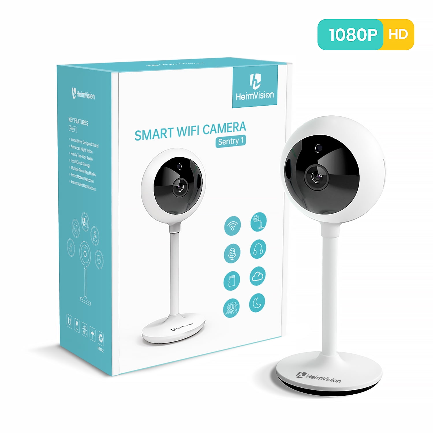 Wireless WiFi Surveillance Monitor for Office/Nanny/Pet/Baby Indoor Home Security Camera 1080P 