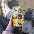 thumbnail image 4 of Highland Cow Sunflower Clear Case for iPhone 13,Aesthetic Art Design Case for Men Women,Unique Soft Transparent TPU Bumper Case Cover, 4 of 5
