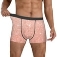 thumbnail image 2 of Kdxio Men's Boxer Briefs with Rose Gold Glitter Print - Comfortable and Breathable Underwear for Everyday Wear, 2 of 7