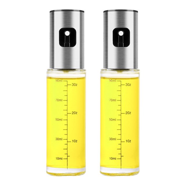 Pulverizador Aceite 100ml Con Embudo Y Cepillo Botella Pulverizadora Utensilio Oliva 2 Uds.