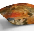 thumbnail image 4 of Burnt Orange Pillow Covers Set of 2 Abstract Grey Orange Waterproof Outdoor Throw Pillow Cover Soft Modern Accent Decorative Couch Cushion Cover for Bed Living Room Chair Sofa Pillow Cases 20x20 Inch, 4 of 6