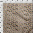 thumbnail image 3 of oneOone Cotton Cambric Light Brown Fabric Colorful Dinosaur Cartoon Dress Material Fabric Print Fabric By The Yard 56 Inch Wide, 3 of 5