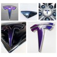 thumbnail image 1 of Logo Decal Wrap for Tesla Model S, Facelift, 14-pc Set (Gloss Flip Deep Space - Blue/Purple), 1 of 4