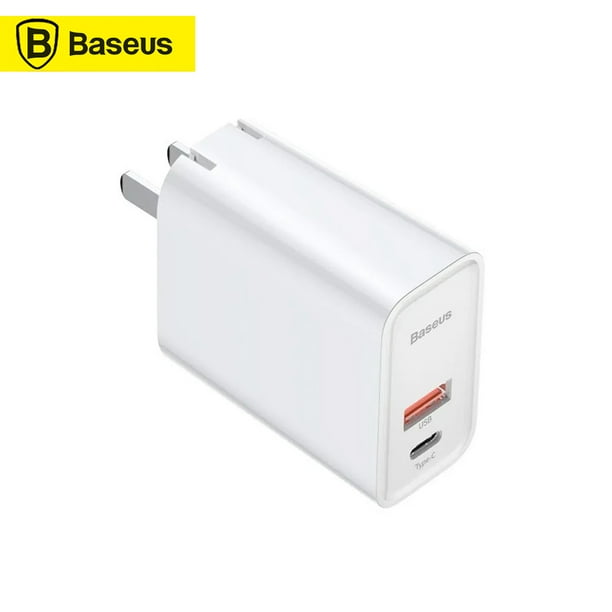 Baseus Chargeur USB C, 30W Prise USB C/Rapide Chargeur Avec IPhone