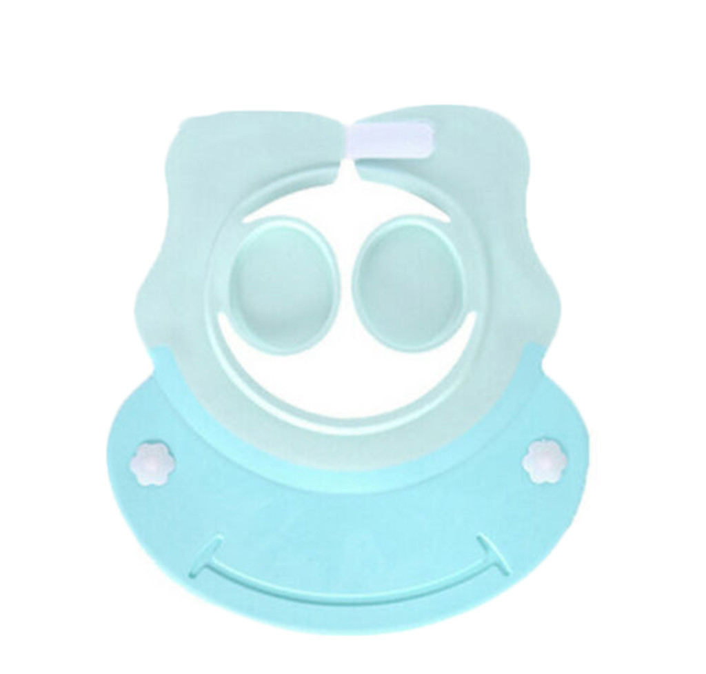 Baby Bathroom Safety Visor Cap Child Shower Cap Adjustable Soft Protect