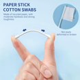 thumbnail image 2 of Pointed Tip Cotton Swabs, 800 Count Double Precision Tips Cotton Swabs Round Head Cotton Buds with Paper Stick, Cotton Buds for Makeup, Personal Care, Crafts, 2 of 3