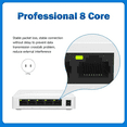 thumbnail image 4 of Network Switch 5 Port 100/1000Mbps Gigabit Network Ethernet Switch Adapter Fast RJ45 Ethernet Switcher LAN Hub US Plug, 4 of 8