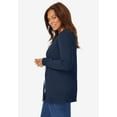 thumbnail image 3 of Woman Within Plus Size Perfect Long-Sleeve Cardigan Sweater, 3 of 3