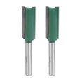thumbnail image 5 of Uxcell 1/4 Shank 1/2" Cutting Dia. 2 Straight Flutes Carbide Router Bit 2 Pack, 5 of 5