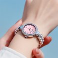 thumbnail image 4 of OLEVS Watches for Women Fashion Dress Analog Quartz Rose Gold Plated Stainless Steel Waterproof Luminous Luxury Ladies Watches Women Wrist Watches Gift Relojes para Mujer Pink/Purple/Green/Blue, 4 of 14