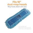 thumbnail image 3 of Staples Coastwide Professional Dust Mop Frame 18" x 5" Black 3/Pack CW56763, 3 of 3