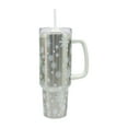 thumbnail image 1 of Holiday Time 40oz STAINLESS STEEL TUMBLER WITH STRAW SNOWFLAKE, 1 of 7