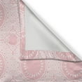 thumbnail image 3 of Ambesonne Pastel Kitchen Curtains, Traditional Mosaic Pattern, 55"x45", Pale Pink White, 3 of 3