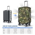 thumbnail image 2 of Luggage Cover Anti Scratch, Green Skulls Elastic Suitcase Protector Fits 18-32 Inch Luggage, 2 of 2