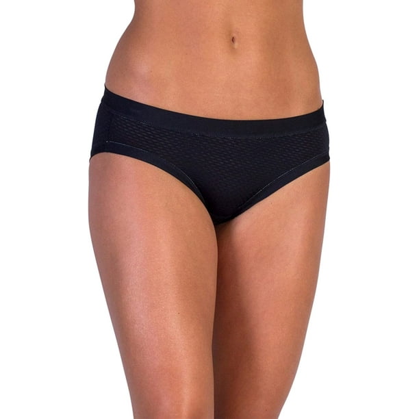 ExOfficio Women's Give N Go Sport Mesh Bikini Brief, Black, Medium 