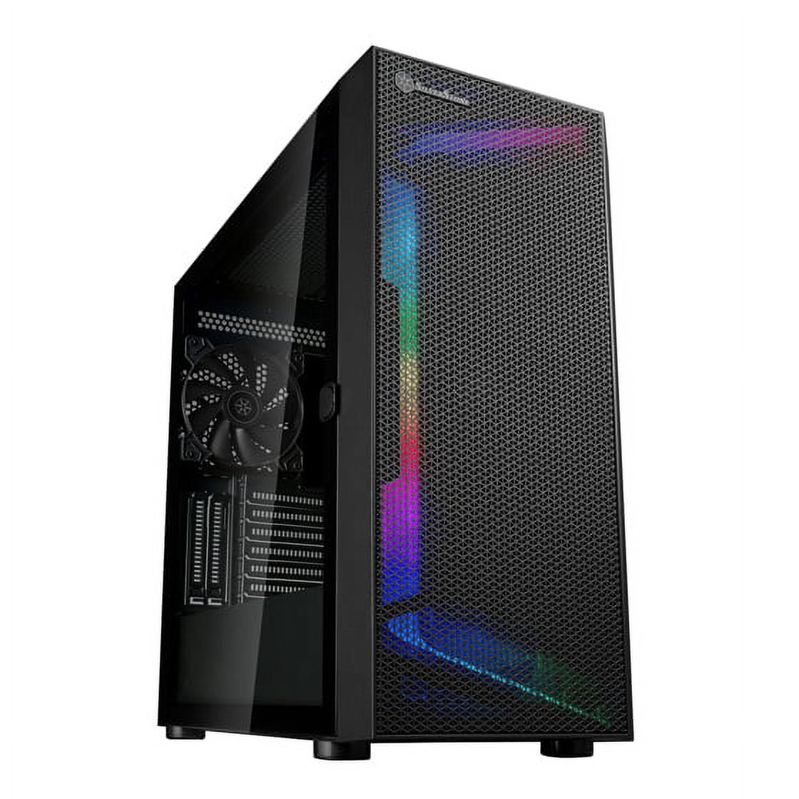 SilverStone Technology SEH1B-G Seta H1 Mid-Tower Case with ARGB Lighting