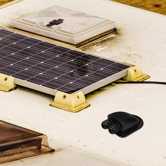 HEANUJJ Black ABS Solar Panel Bracket for Home Use - Durable, Reusable, Easy Install