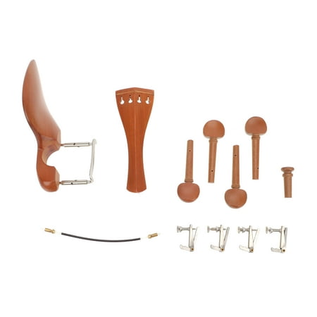 

TOYMYTOY 1 Set Wooden 4/4 Violin Replacement Accessories Violin Parts Chin Rest Tuning Pegs