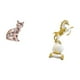thumbnail image 5 of Estatua de gato y caballo, figura decorativa, escultura animal, arte artesanal, adorno, colección moderna, pieza de mesa, dormitorio, chimenea, sala d, 5 of 8