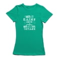 thumbnail image 1 of "When It Rains, Look For Rainbows..." Quote Clouds Women's Kelly Green T-shirt, 1 of 1